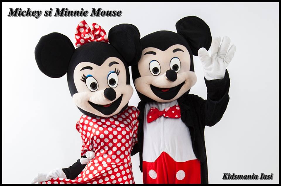 Mickey si Minnie Mouse - mascote pentru petreceri pentru copii in Iasi