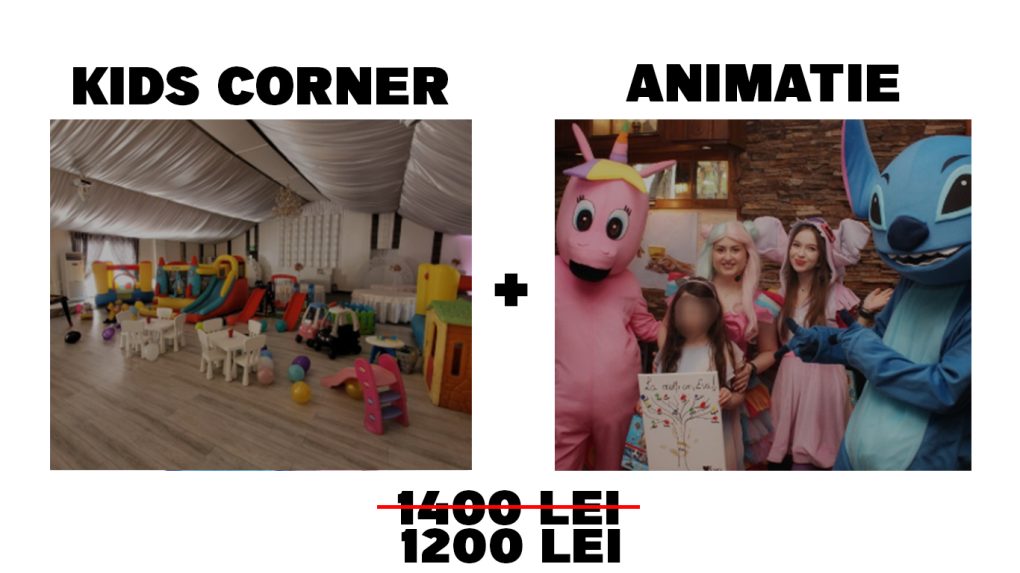 pachet promo 2 kids corner si animatie botez
