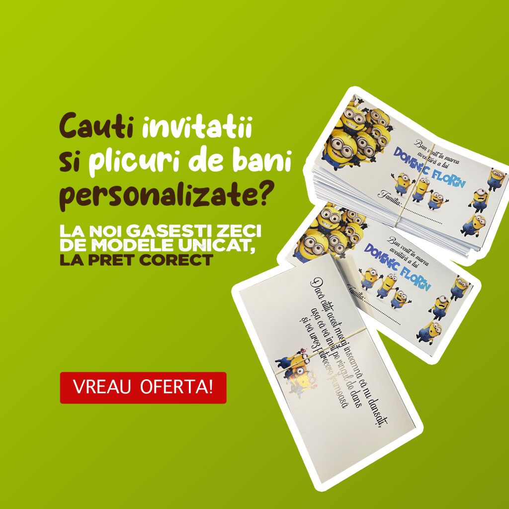 invitatii si plicuri de bani personalizate
