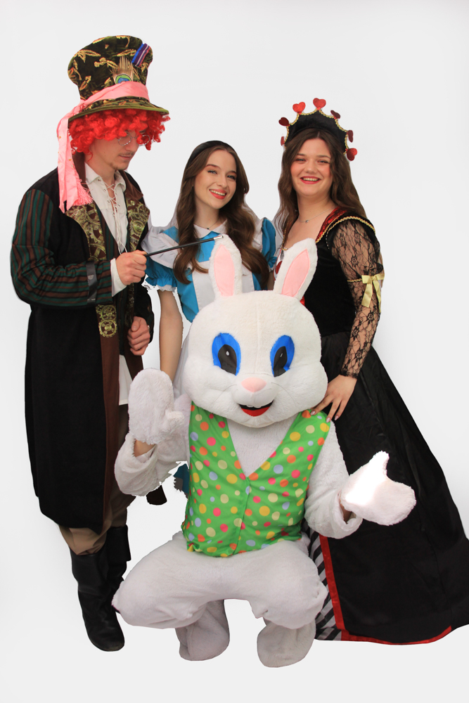 jobber iepurasul regina de inima si alice in tara minunilor animatori costume personaje copii iasi