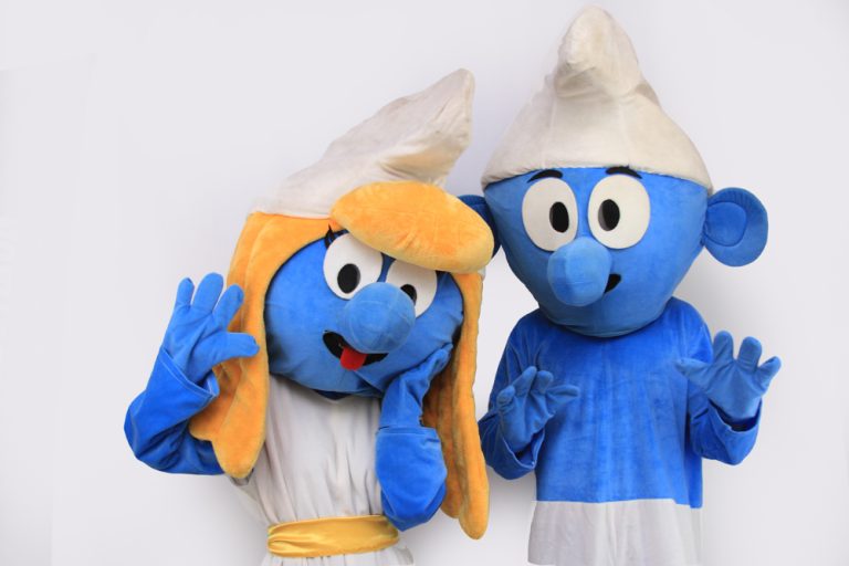 Mascote strumfi petreceri copii Iasi