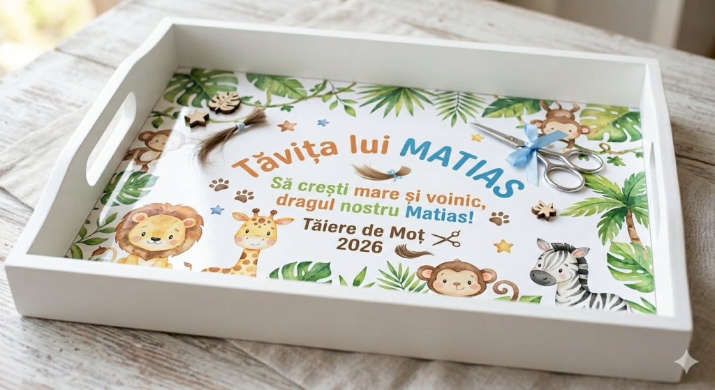 Set personalizat cadou pentru animație tăiere moț Iași